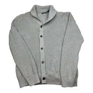 Chaps Cardigan Heat Steel Grey Size L